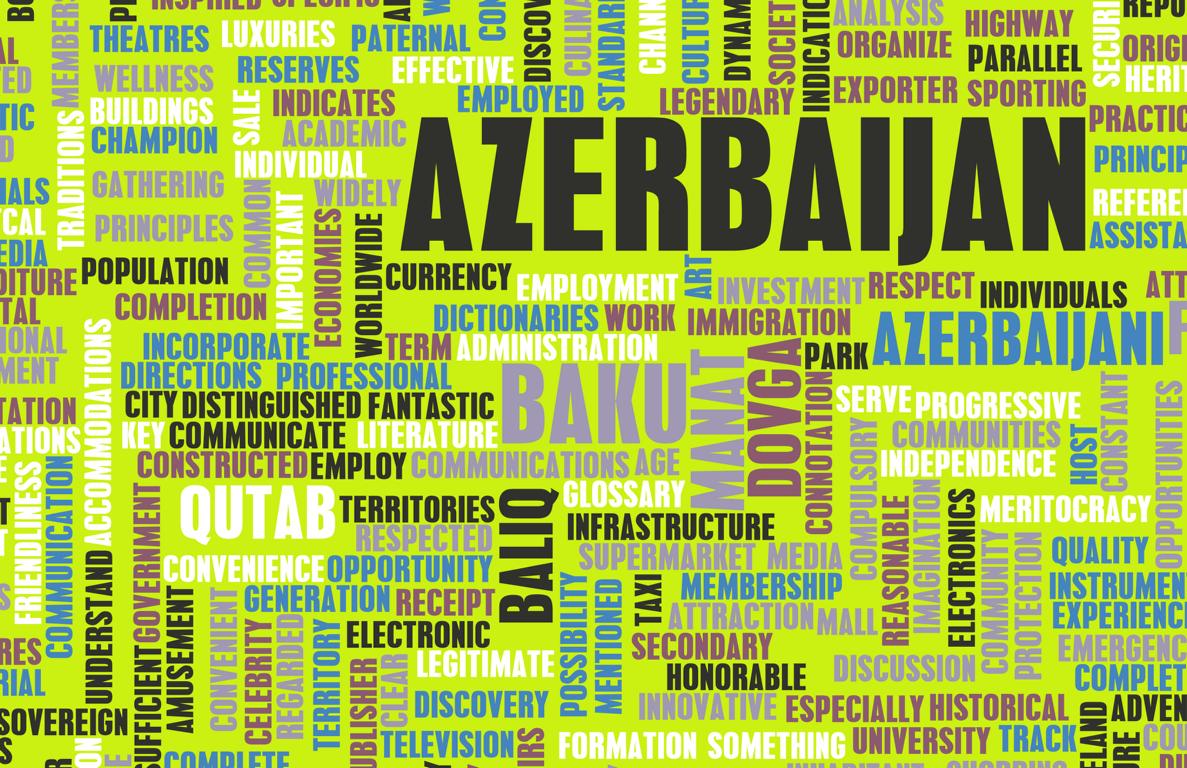 Verschiedene Worte zu Aserbaidschan